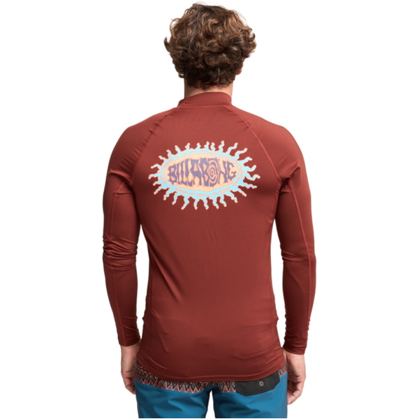 2026 Billabong Heren Heruitgave Lycra-vest Met Lange Mouwen EBYWR03026 - Burnt Red